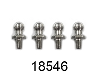 Himoto - 2.6 Ball Head Screws (for Steering Arm) 4p (HM18546)