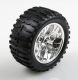 Himoto - Complete truck wheel chrome (2pcs) (HM08010V)