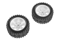 Himoto - Complete truck wheels white (2pcs) (HM08010NW)