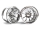Himoto - Chrome spoke rims Monster 2pcs (HM08008V)