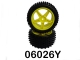 Himoto - Rear Wheel Complete- Buggy 1:10, 2pcs (Yellow)...