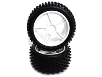 Himoto - Rear Wheel Complete- Buggy 1:10, 2pcs (White) (HM06026W)