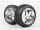 Himoto - Rear Wheel Complete- Buggy 1:10, 2pcs (Chrome) (HM06026V)