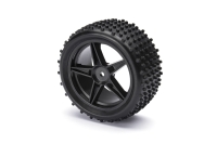Himoto - Rear Wheel Complete- Buggy 1:10, 2pcs (Black) (HM06026BL)