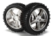 Himoto - Front Wheel Complete- Buggy 1:10, 2pcs (Chrome)...
