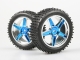 Himoto - Front Wheel Complete- Buggy 1:10, 2pcs (Blue...