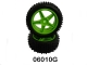 Himoto - Front Wheel Complete- Buggy 1:10, 2pcs (Green)...