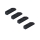 Ultimate Racing - RUBBER ANTI-VIBRATION SERVO SPACER (4pcs) (UR1810-R)