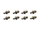 Himoto - Front turning linkage inserted ball stud 8pcs (HMH013)