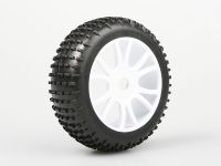 Himoto - White tire & rim complete 2pcs (HM85746W)