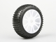 Himoto - White tire & rim complete 2pcs (HM85746W)