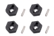 Hobbytech - Xmid Wheels hex + pin (x4) (IM-MID-021)