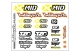 Hobbytech Xmid buggy stickers sheet (IM-STICK-XMID-OR)