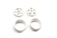 BM Racing - 026-1 Offset Changeable Rims (22mm) white (BMRX026-1W)