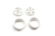 BM Racing - 026-1 Offset Changeable Rims (22mm) white...