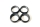 BM Racing - Constant Grip 22mm Drift Tire Set (4 pcs) (BMRXPRO038-22A)