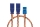 BLUE LINE SILIKON - Y-Kabel JR, 0,35 mm2, Silikon, 300mm, verdrillt (8GR59195-1)