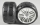 FG - Tires type S3 glued on white rims, 2 Pcs. (FG08432)
