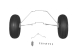 FMS - PA-18 Super Cub 1700 - Vorderes Fahrwerksset...