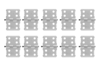 MS - Hinge 15mm Assembled 10pcs (2MO21802S)