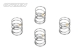 CARTEN Stoßdämpferfeder Medium (1,2x22mm) Gelb...
