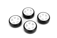 CARTEN 1/10 Drift Rädersatz 26mm 5-speichen Felge weiß, 4 Stück (NHA437)