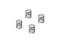 CARTEN Feder Stoßdämpfer 1,4x20mm weiß (4) (NHA457)