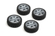 CARTEN TC Rally Rädersatz 6-Speichen ET-0mm silber,...