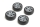 CARTEN TC Slick Rädersatz 6-Speichen ET-0mm silber, 4 Stück (NHA490)