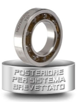 NOVAROSSI - REAR BEARINGS WITH CERAMIC BALLS FOR PATENTED - O11,9x21,4x5,3x4,3mm - 9 balls (NOVA-16607)