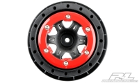 ProLine - Split Six 2.2"/3.0" Red/Black Bead-Loc Wheels (PL2714-04)