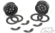ProLine - Denali 1.9&quot; Black/Black Bead-Loc 8 Spoke Front or Rear Wheels for Rock Crawlers (PL2747-15)