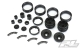 ProLine - Carbine 1.9&quot; Black Plastic Internal Bead-Loc Dually Wheelsfor Rock Crawlers Front or Rea (PL2786-00)