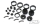 ProLine - Carbine 1.9" Black Plastic Internal Bead-Loc Dually Wheelsfor Rock Crawlers Front or Rea (PL2786-00)