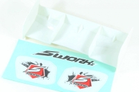 SWORKz 1/8 Heckspoiler Pro Race Weiss ungelocht (SW228022AWH)