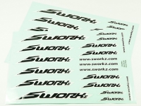 SWORKz Speed Aufkleber (PushBar) Schwarz (2) (SW510053PBK)