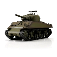 RC M4A3 Sherman grün BB+IR Metallketten - 1:16
