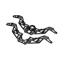 Losi - Chassis Plate Set V2 Black: Mini LMT Megalodon (LOS-2052)