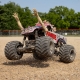 Losi - 1/18 Mini LMT Zombie 2S 4X4 RTR Brushed Monster Truck (Battery & Charger Included) Red (LOS01026T4)