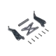 Losi - Wheelie Bar Set Black: Mini LMT (LOS-2822)