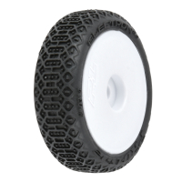 Pro-Line Racing - 1/24 Electron 2.0 Buggy F/R Tires Mounted 7mm White (4): Micro-B (PRO1031413)