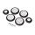 E-flite - Wheel Set: Airbus A320 1.5m Airliner 64mm EDF Jet (EFL-2549)