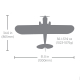 Carbon Cub S V2 Cleetus McFarland Special Edition BNF Basic - 1300mm