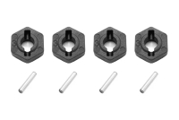 Funtek - Plastics wheel hub hex + pins (x4) (IM-FTK-21101)