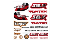 Funtek - Red/Black Stickers sheet (IM-FTK-21125)