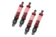Funtek - Standard plastics shocks Red (x4) (IM-FTK-21131)