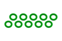 Ultimate Racing - Aluminium Shim, 3x6x0,5mm, Green, 10 Pcs. (MX-UR1504-GR)