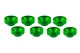Ultimate Racing - M3 Aluminium Servo Washer Green, 8 Pcs....