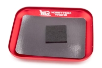 Hobbytech - Magnetic plate in aluminium RED (105x85mm) (IM-HTR-460-RD)