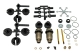 SWORKz 1/10 BBS Big Bore Shock System Front Set (13mm)...